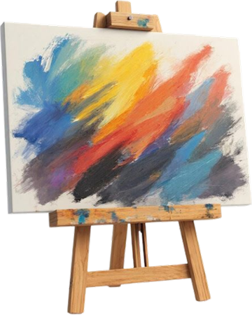 a canvas on my easel